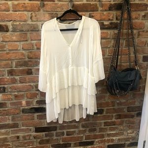 Zara white tunic